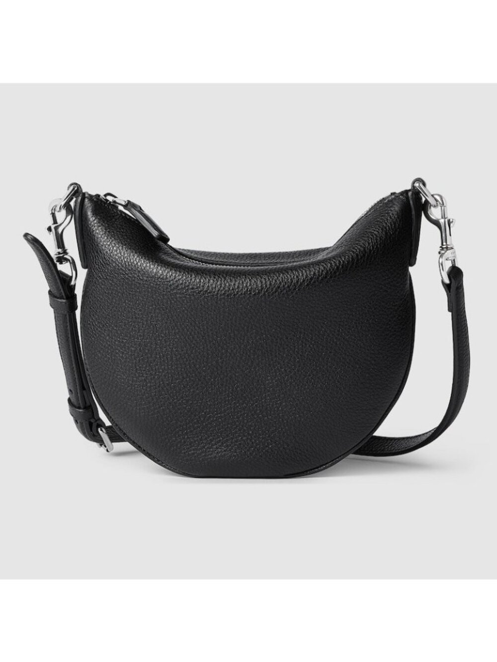 NEW GUCCI Black BAG B Leather BAG 100% Authentic